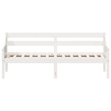 Lit de jour sans matelas blanc 90x190 cm bois de pin massif