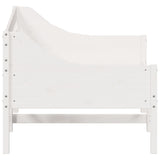 Lit de jour sans matelas blanc 90x190 cm bois de pin massif