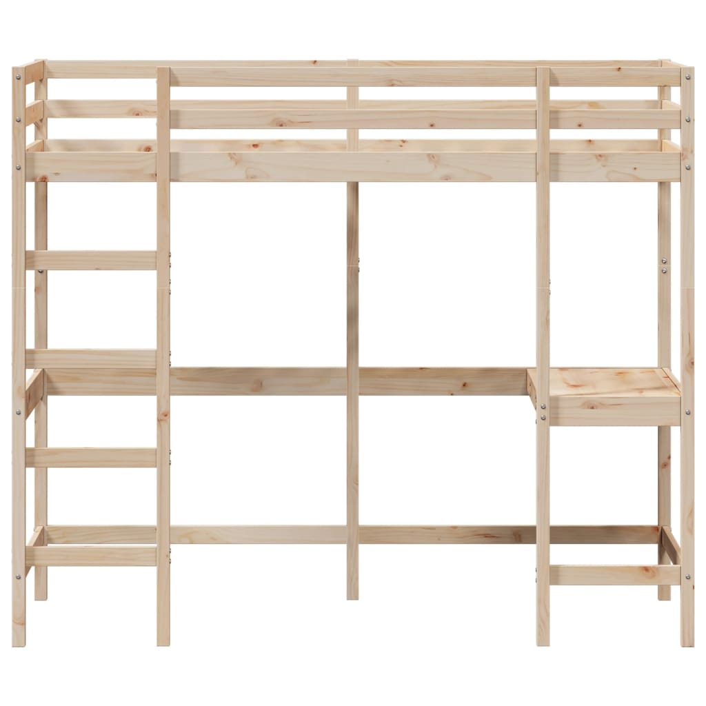 Lit superposé sans matelas 75x190 cm bois de pin massif