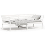 Lit de jour sans matelas blanc 80x200 cm bois de pin massif