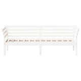 Lit de jour sans matelas blanc 80x200 cm bois de pin massif