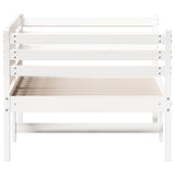 Day bed without mattress white 90x200 cm solid pine wood