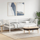 Day bed without mattress white 90x200 cm solid pine wood