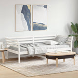 Lit de jour sans matelas blanc 100x200 cm bois de pin massif