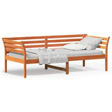 Daybed ohne braune Wachsmatratze 100x200 cm massive Kiefer