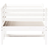 Lit de jour sans matelas blanc 90x190 cm bois de pin massif