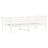 Lit de jour sans matelas blanc 90x190 cm bois de pin massif