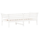 Lit de jour sans matelas blanc 75x190 cm bois de pin massif