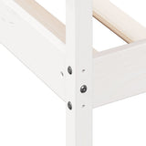 Lit de jour sans matelas blanc 75x190 cm bois de pin massif