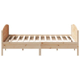 Cadre de lit sans matelas 200x200 cm bois massif de pin