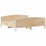 Cadre de lit sans matelas 200x200 cm bois massif de pin