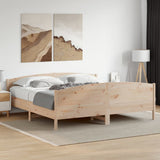 Cadre de lit sans matelas 200x200 cm bois massif de pin