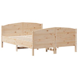 Cadre de lit sans matelas 140x200 cm bois massif de pin