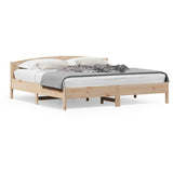 Cadre de lit sans matelas 200x200 cm bois massif de pin