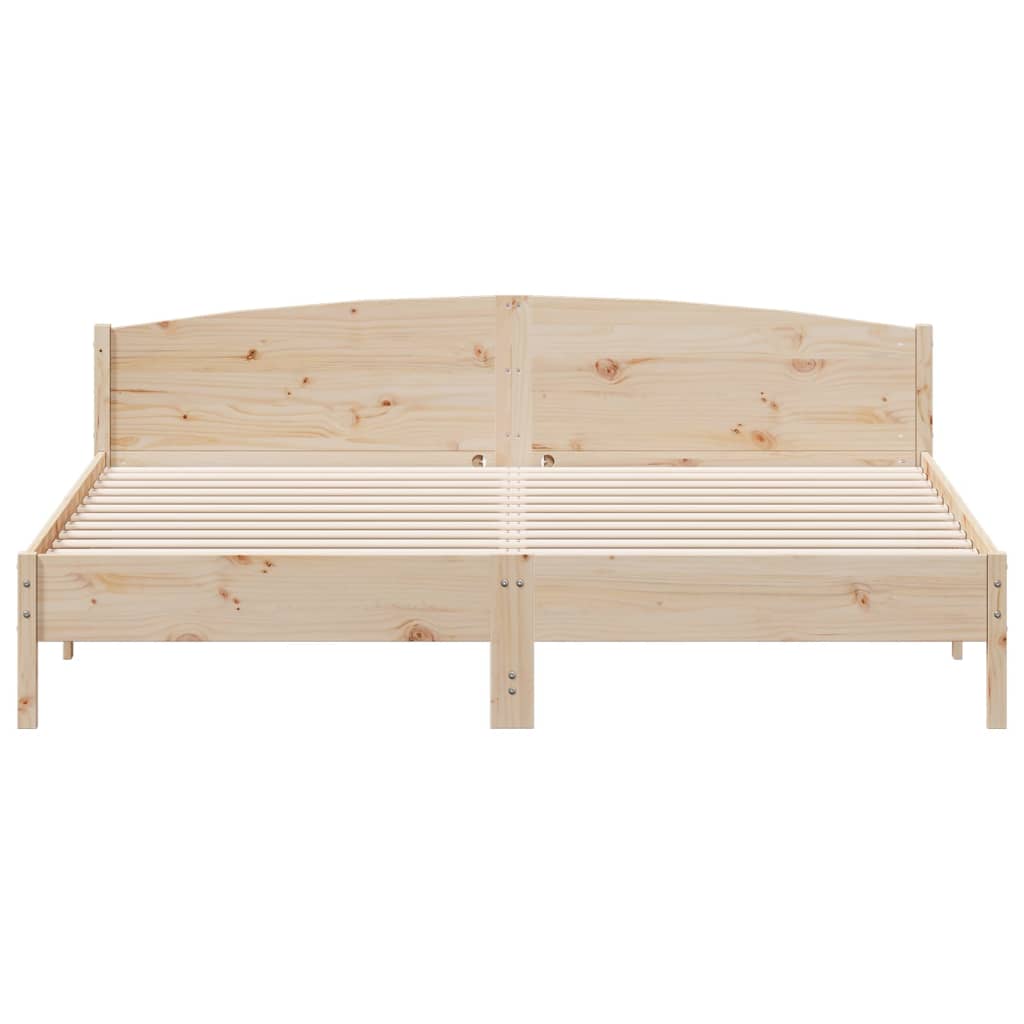 Cadre de lit sans matelas 200x200 cm bois massif de pin