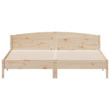 Cadre de lit sans matelas 200x200 cm bois massif de pin