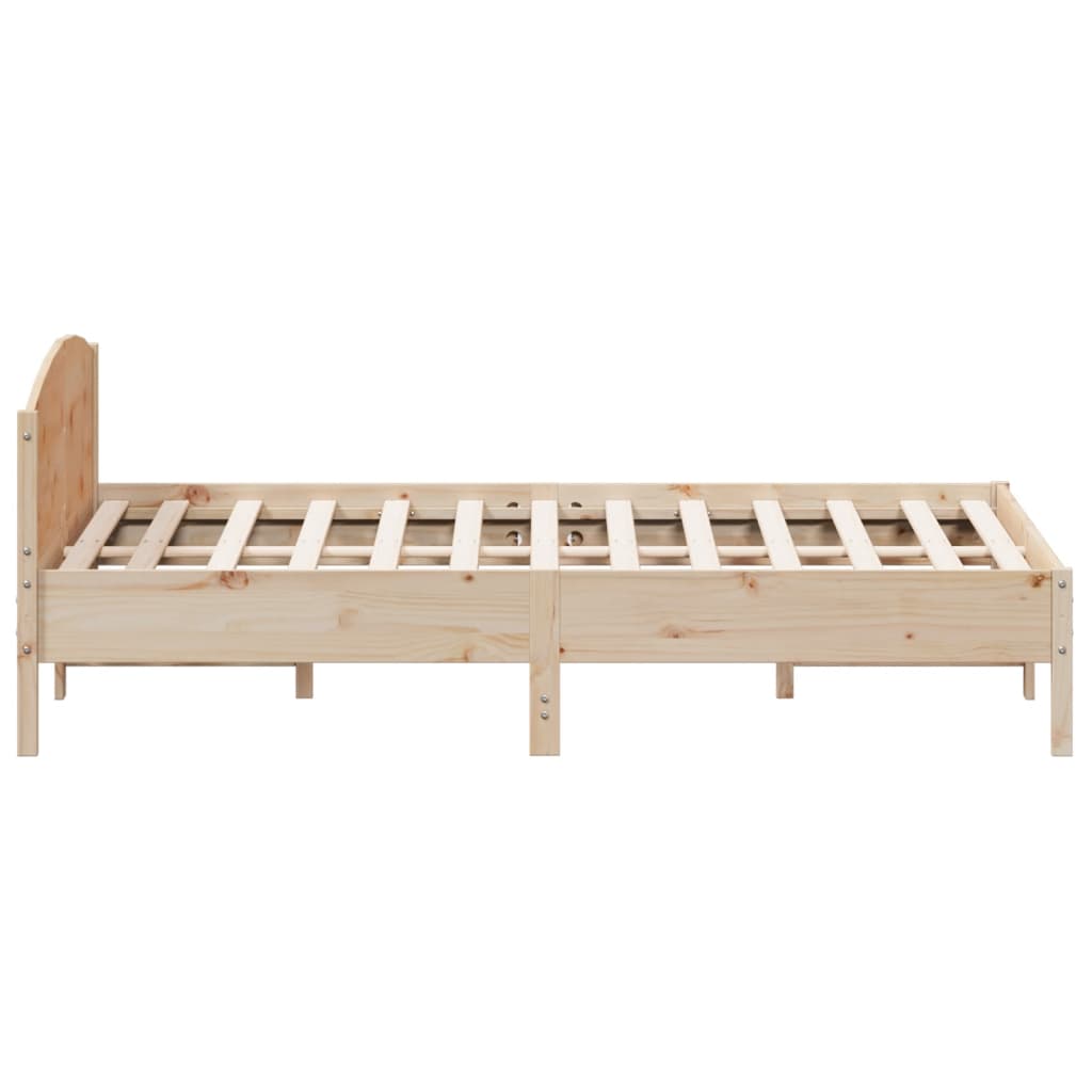 Cadre de lit sans matelas 200x200 cm bois massif de pin