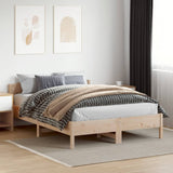 Bed frame without mattress 160x200 cm solid pine wood