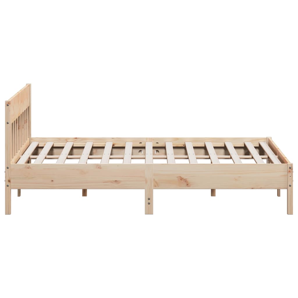 Cadre de lit sans matelas 200x200 cm bois massif de pin