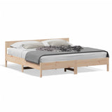 Cadre de lit sans matelas 200x200 cm bois massif de pin