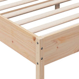 Cadre de lit sans matelas 200x200 cm bois massif de pin