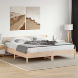 Cadre de lit sans matelas 200x200 cm bois massif de pin