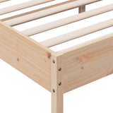 Bed frame without mattress 180x200 cm solid pine wood