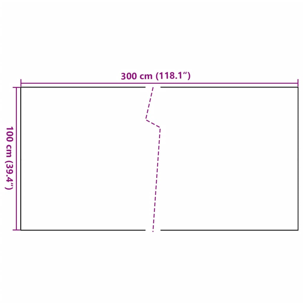 Paravent de balcon anthracite 300x100 cm résine tressée