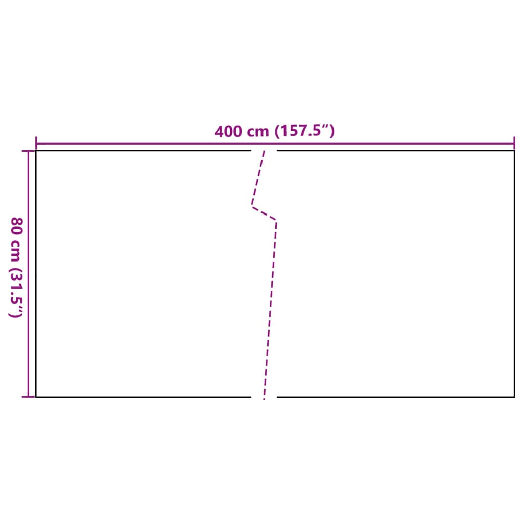 Paravent de balcon anthracite 400x80 cm résine tressée