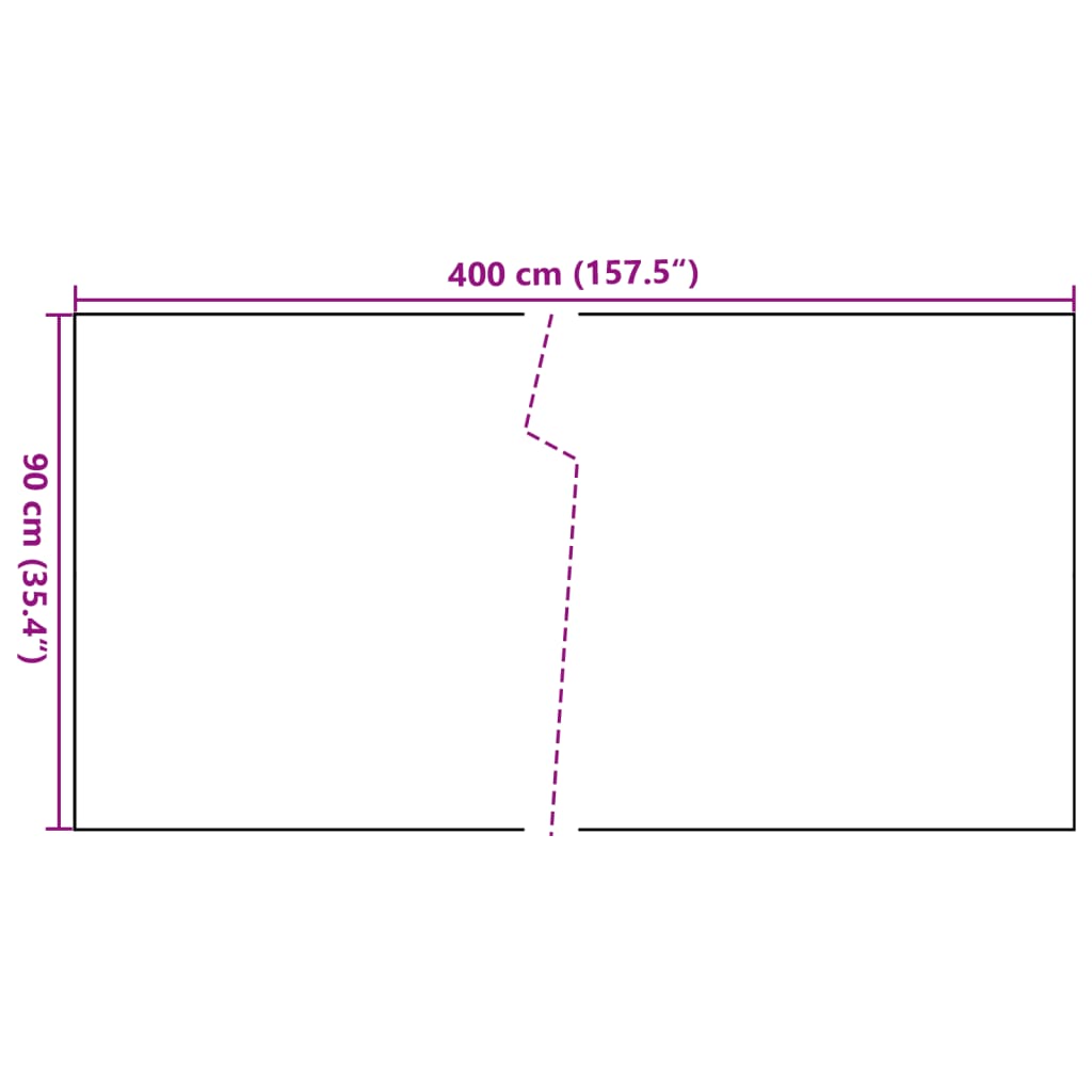 Paravent de balcon anthracite 400x90 cm résine tressée