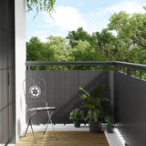 Paravent de balcon anthracite 400x100 cm résine tressée