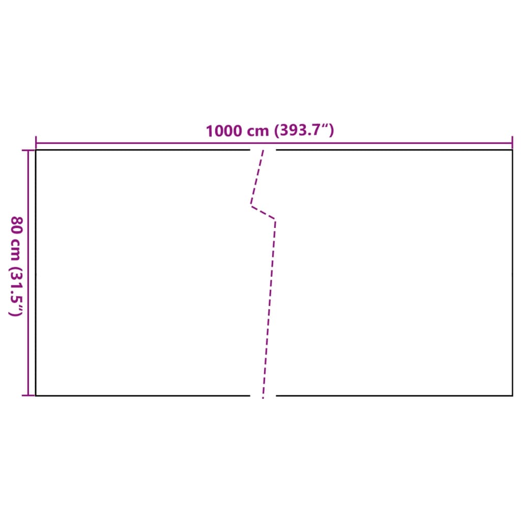 Paravent de balcon anthracite 1000x80 cm résine tressée