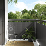 Paravent de balcon anthracite 1000x90 cm résine tressée