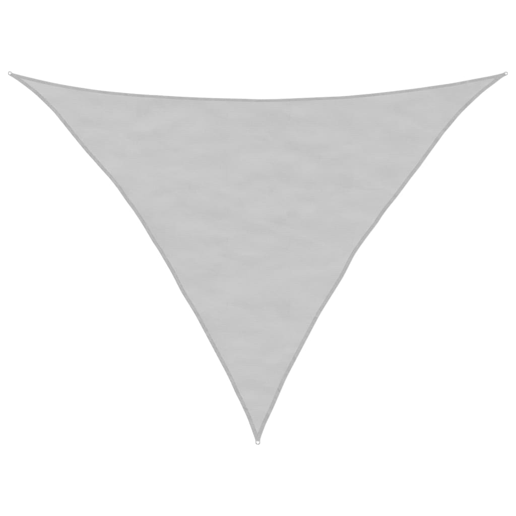 Light grey shade sail 3.5x3.5x4.9 m 100% polyester oxford