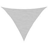 Light grey shade sail 3.5x3.5x4.9 m 100% polyester oxford