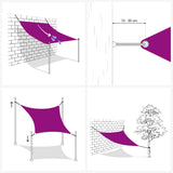 Shade sail sand 3.6x3.6x3.6 m 100% polyester oxford