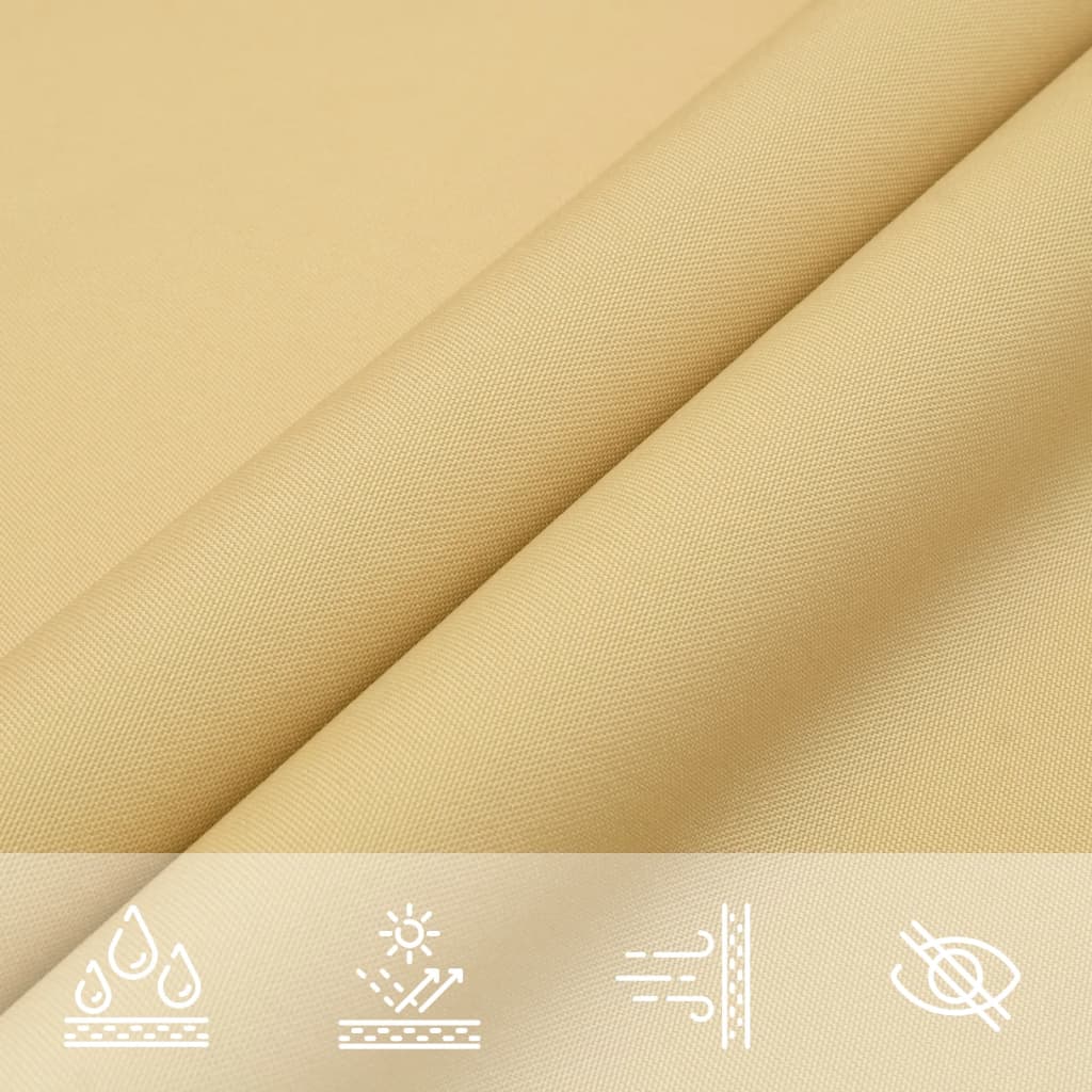 Shade sail sand 4x5x5 m 100% polyester oxford