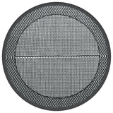 Tapis d'extérieur gris Ø120 cm PP