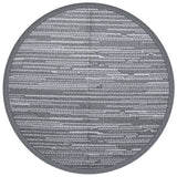 Tapis d'extérieur gris Ø120 cm PP