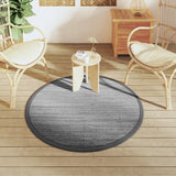 Tapis d'extérieur gris Ø120 cm PP