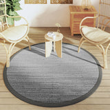 Grey outdoor rug Ø160 cm PP