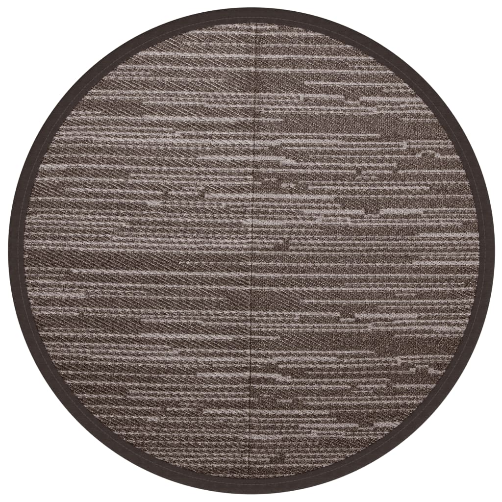 Tapis d'extérieur marron Ø160 cm PP