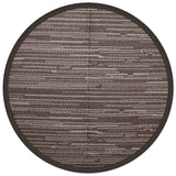 Tapis d'extérieur marron Ø160 cm PP