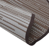 Tapis d'extérieur marron Ø160 cm PP