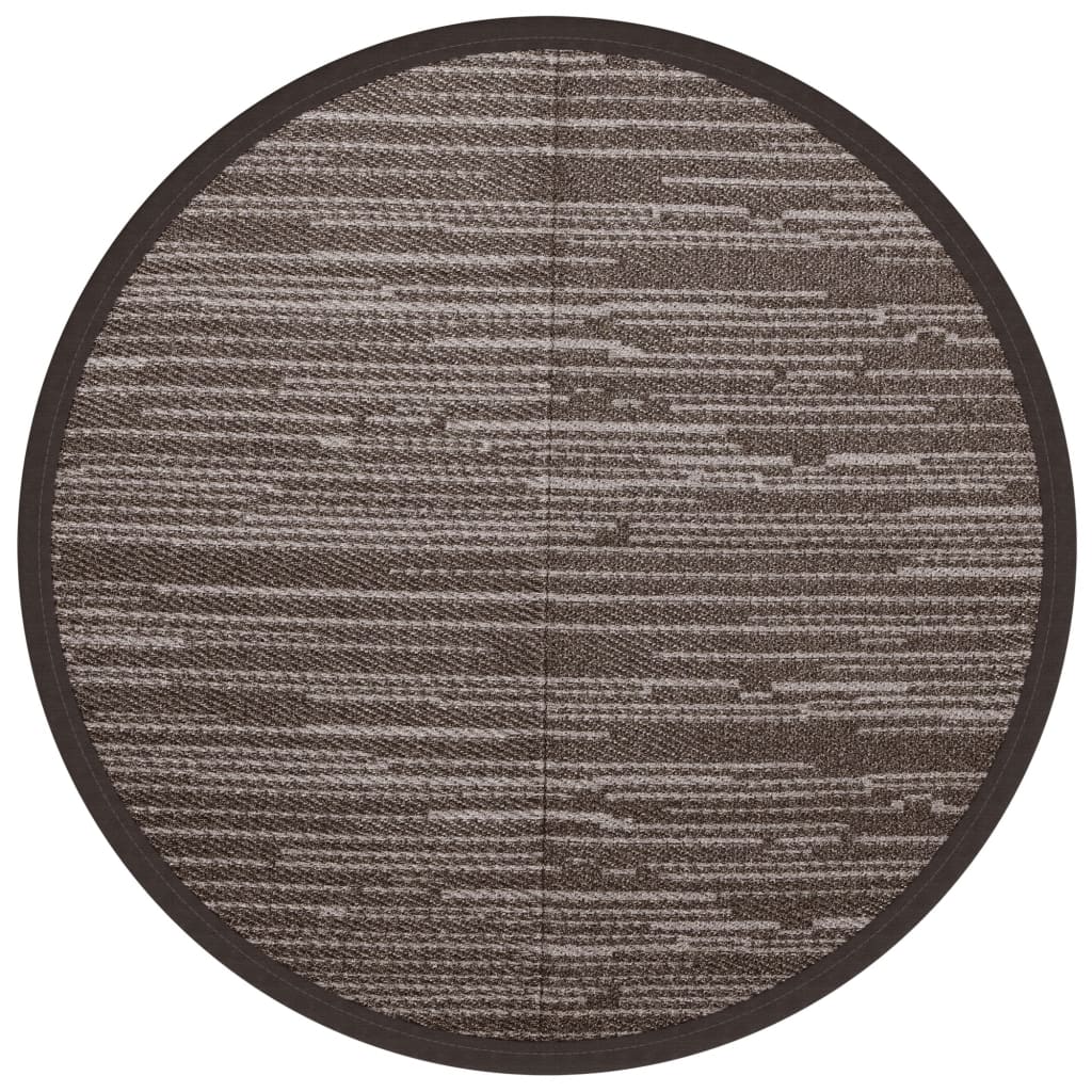 Tapis d'extérieur marron Ø200 cm PP