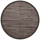 Tapis d'extérieur marron Ø200 cm PP