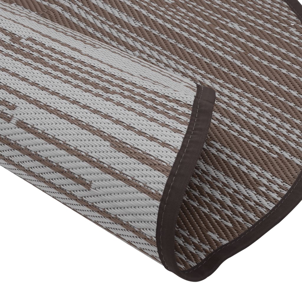 Tapis d'extérieur marron Ø200 cm PP