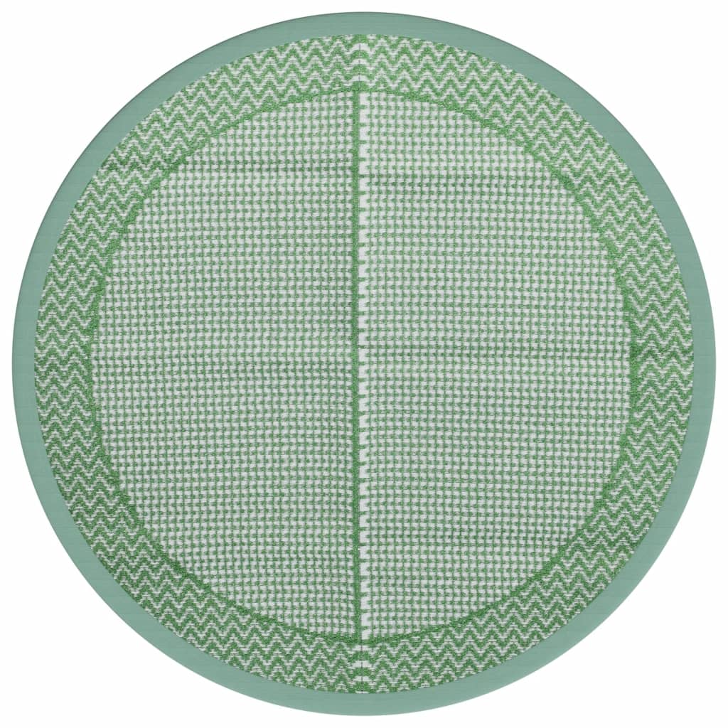 Tapis d'extérieur vert Ø120 cm PP