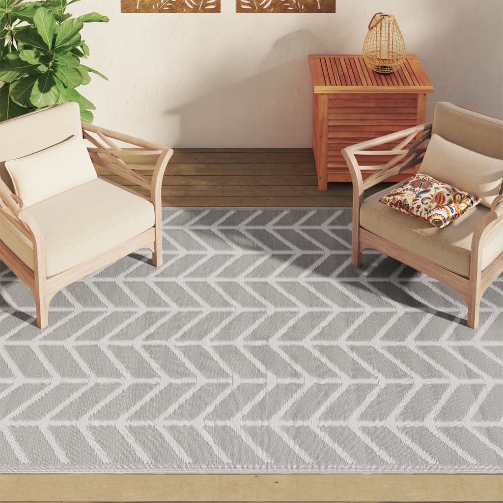 Tapis d'extérieur Gris 160x230 cm PP