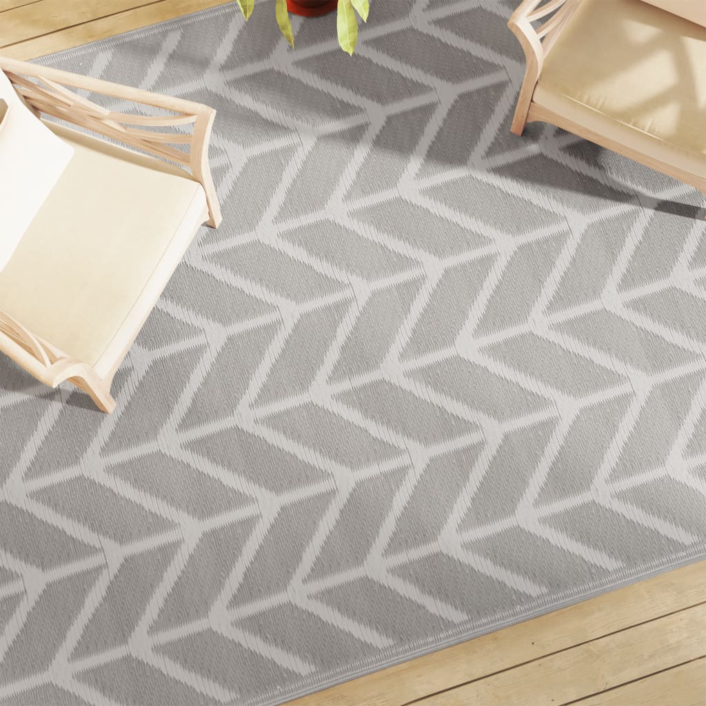 Tapis d'extérieur Gris 190x290 cm PP